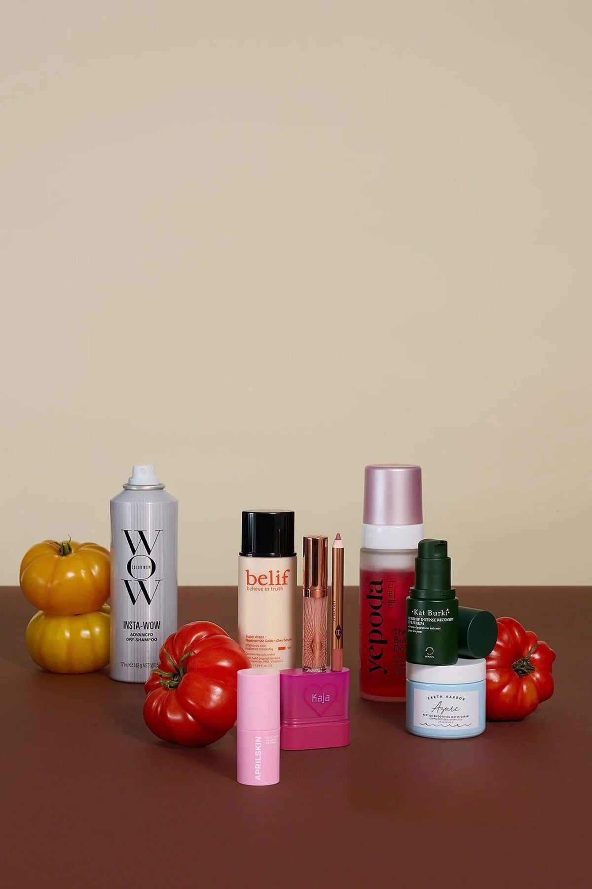 Allure Beauty Box products arranged on a table