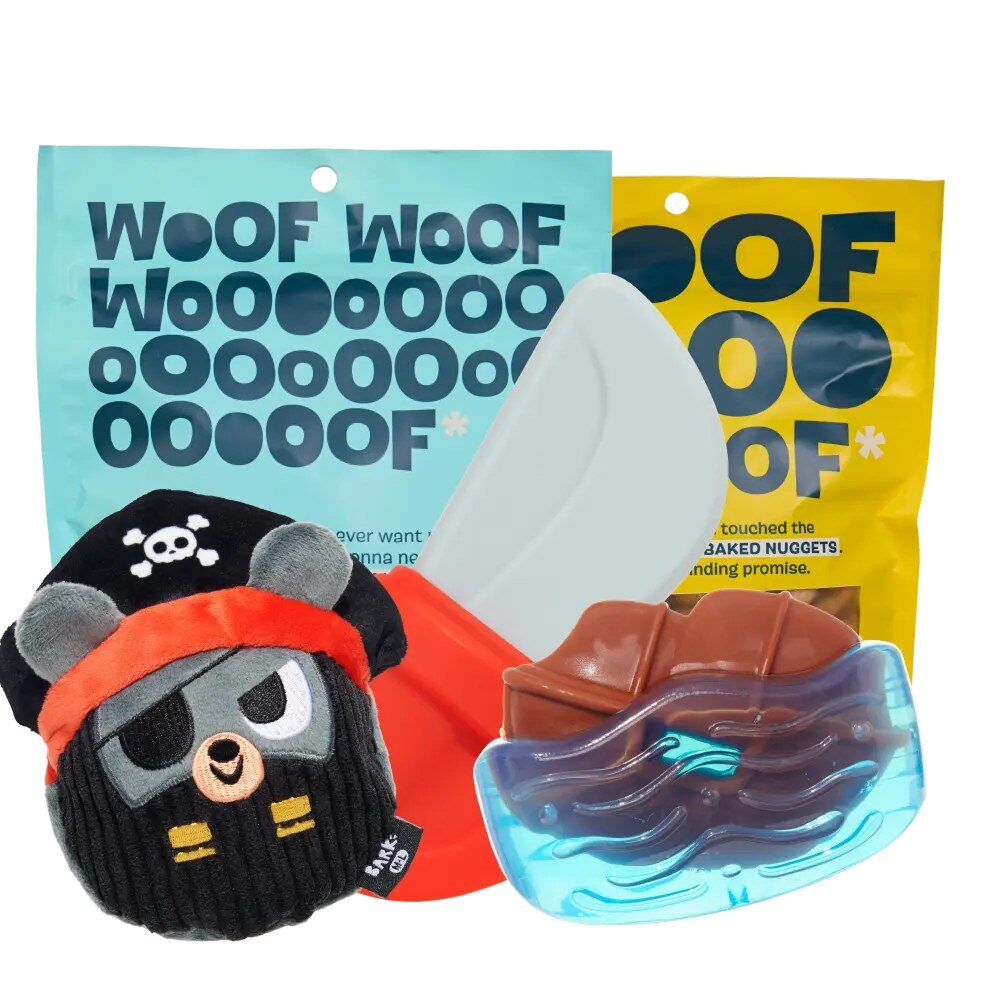 BarkBox Super Chewer toys and treats