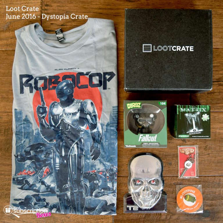 June 2016 Loot Crate Review – Dystopia Crate + Coupon | Find