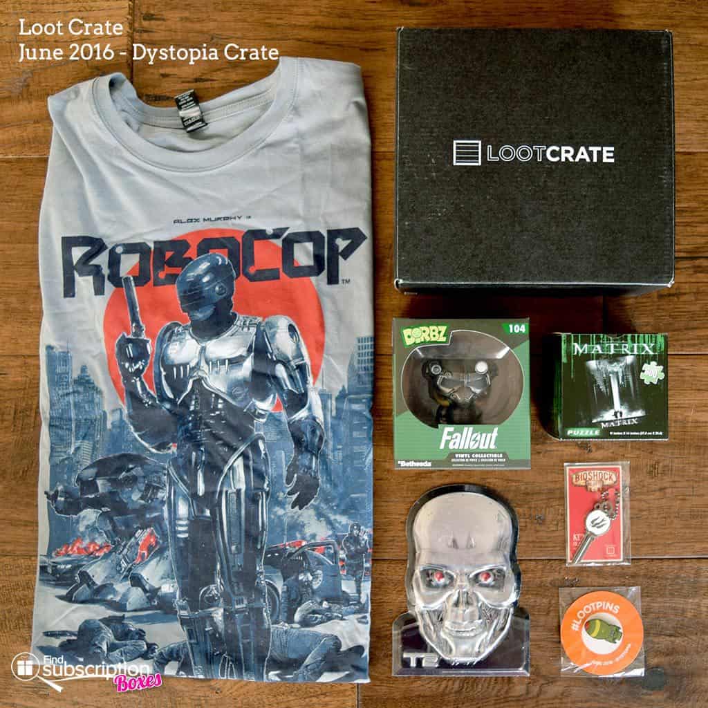 June 2016 Loot Crate Review – Dystopia Crate + Coupon | Find