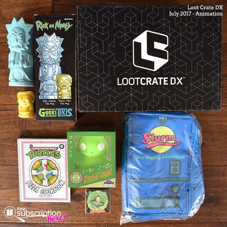 July 2017 Loot Crate DX Review - Animation - Box Contents