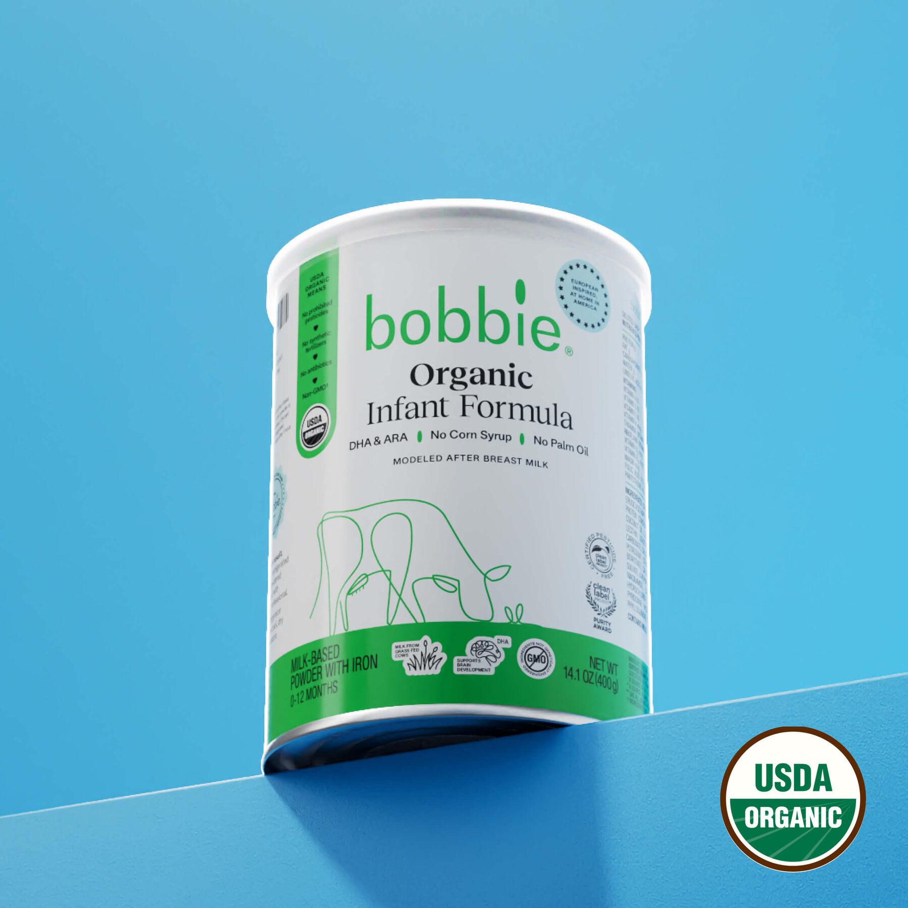 Can of Bobbie Organic Infant Formula