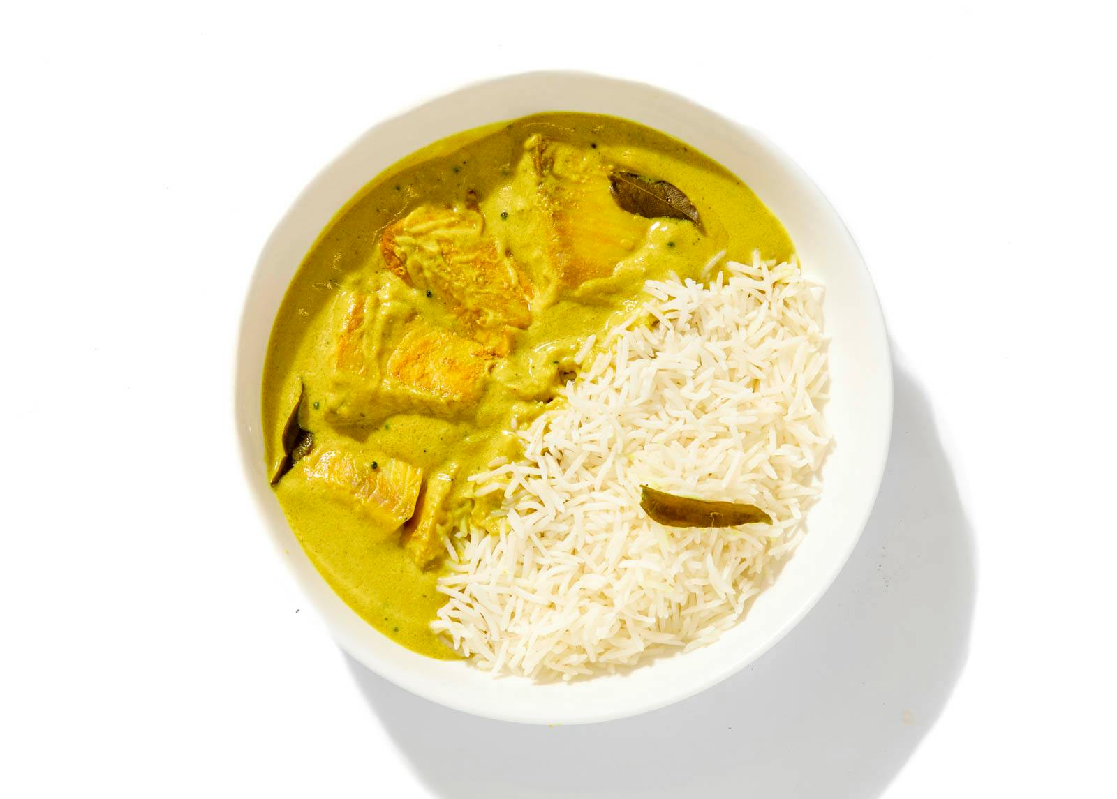 CookUnity fish moilee by chef Vikas Khanna