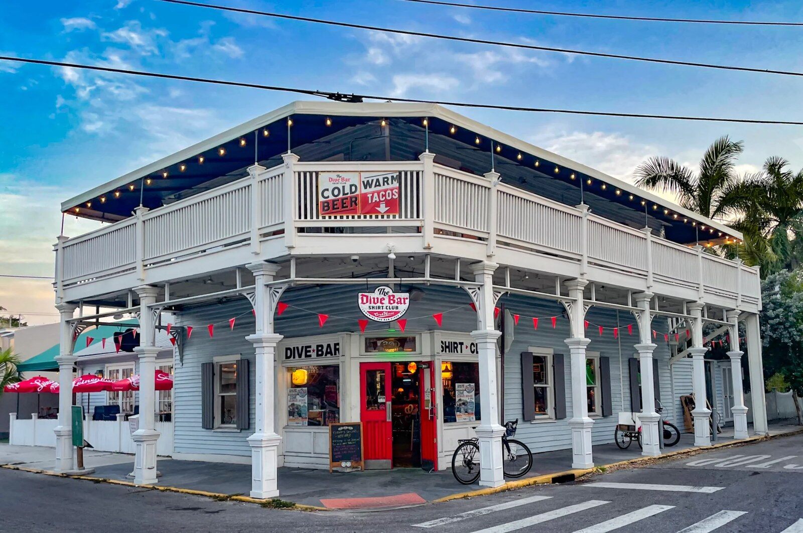 Exterior of an American dive bar