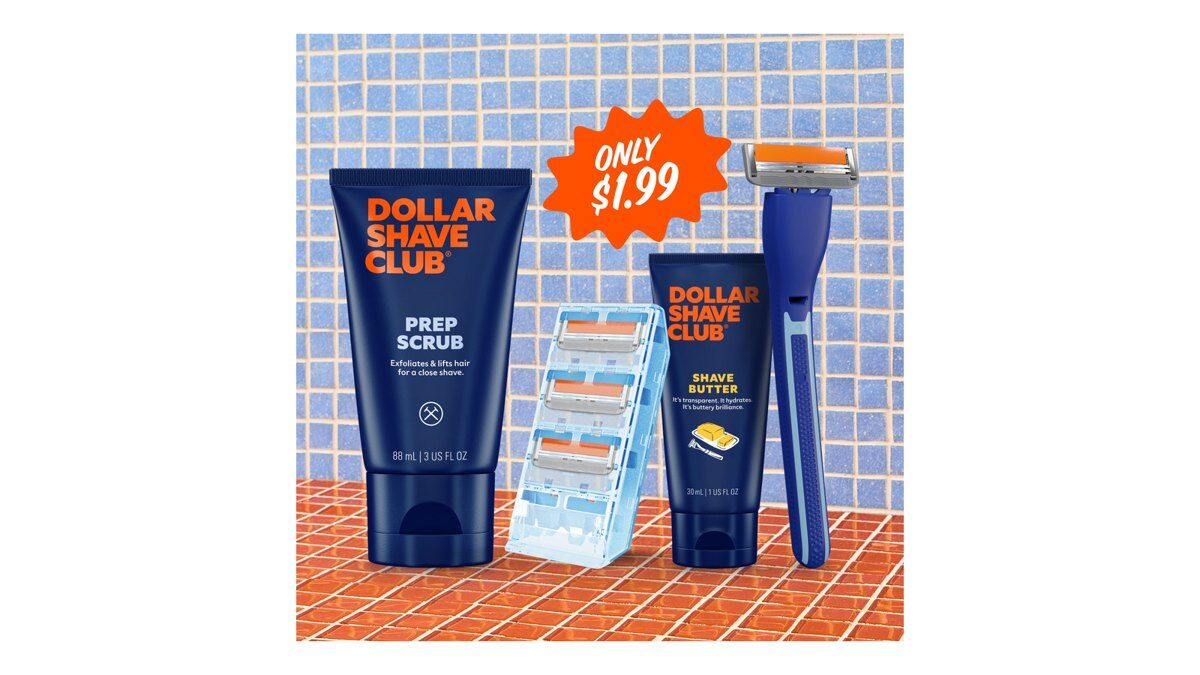 Dollar Shave Club Trusty Starter Set at $1.99