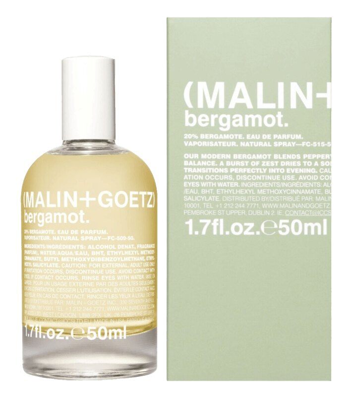 MALIN+GOETZ Bergamot Eau de Parfum 50 ml and its box, one of the FabFitFun Fall 2026 box options