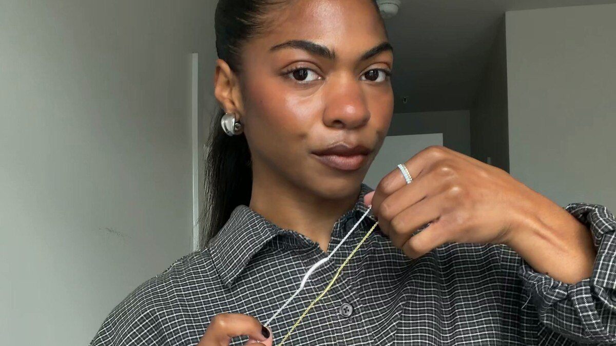 Model showing the Electric Picks Jackson Bracelet from FabFitFun Winter 2026 Customization 6