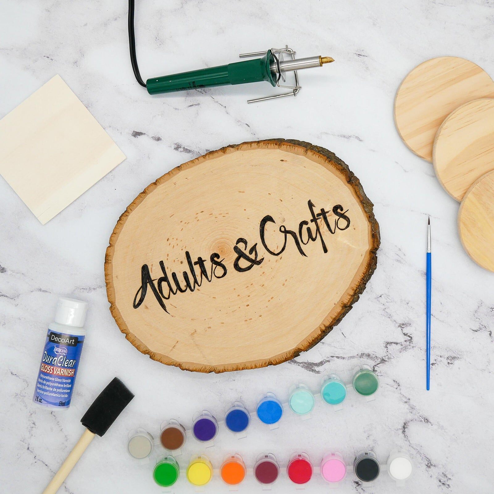 Adults & Crafts kit with crafting materials