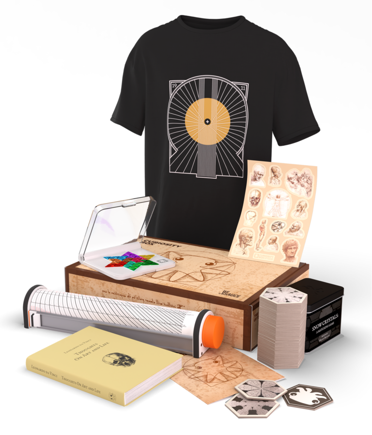 Fall Curiosity Box science objects and collectibles