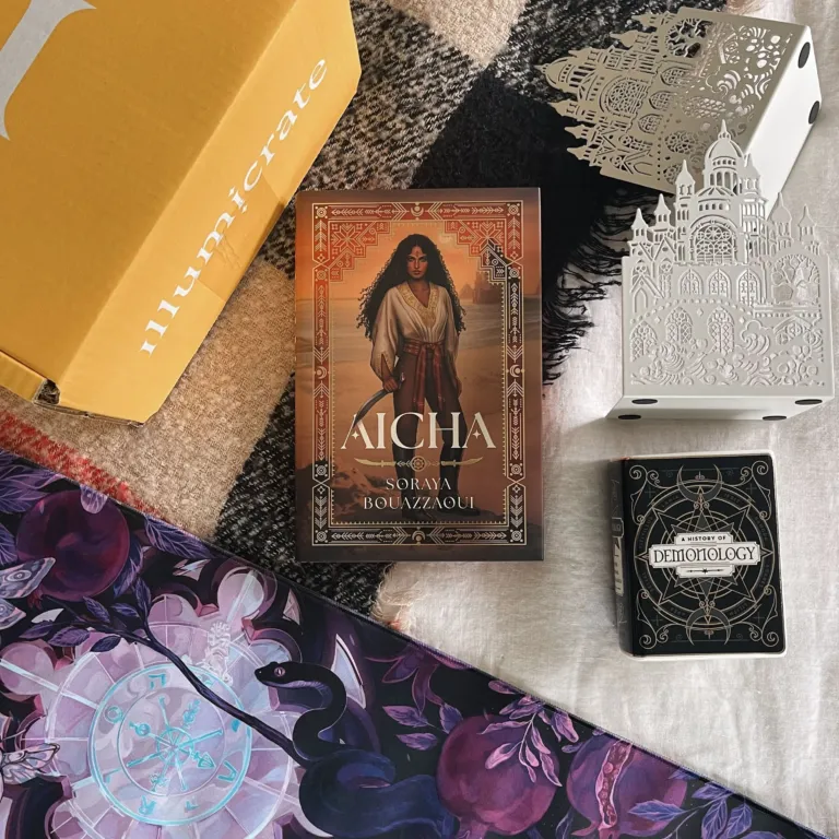 Aicha by Soraya Bouazzaoui full box (Illumicrate 'Where My Demons Hide' Exclusive) full box contents image