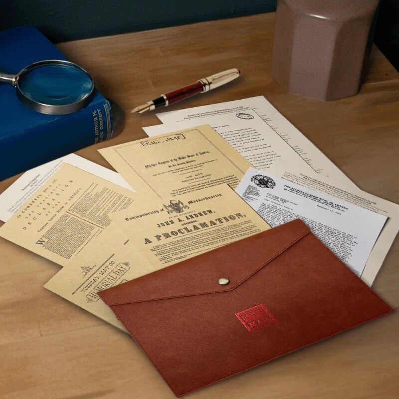 History By Mail letter with envelope and folder