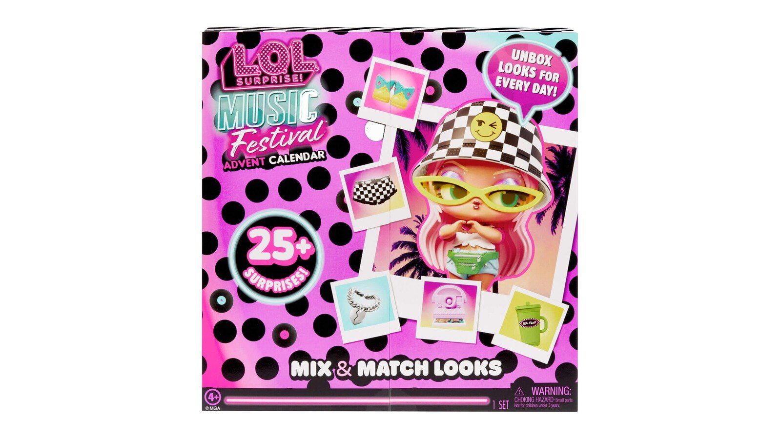 LOL Surprise Music Festival Advent Calendar box with 25+ surprises