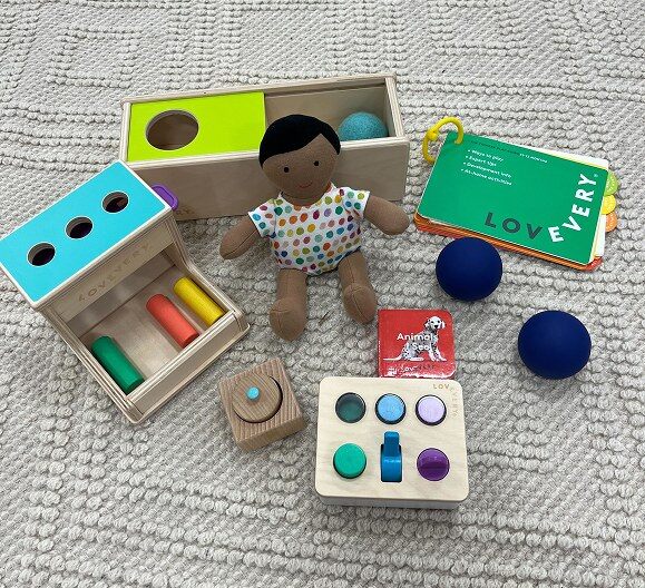 Lovevery wooden toys from a Play Kit