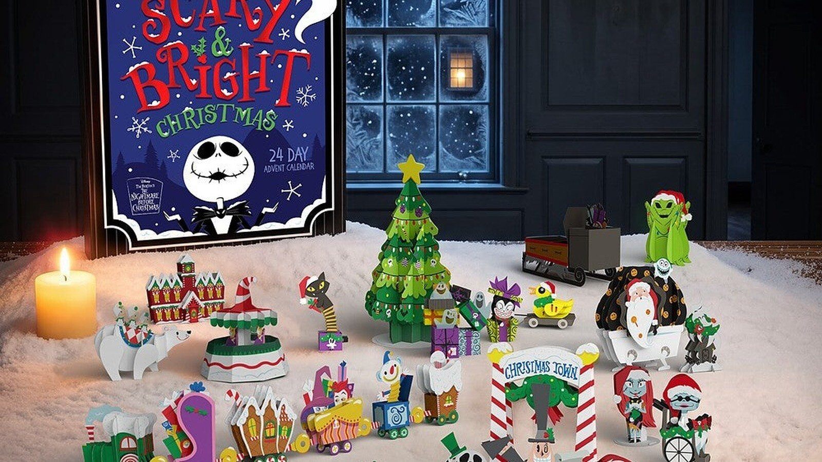 Nightmare Before Christmas Lovepop advent calendar with pop-up Christmas Town scene