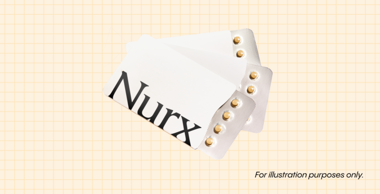 Nurx branded birth control pill pack