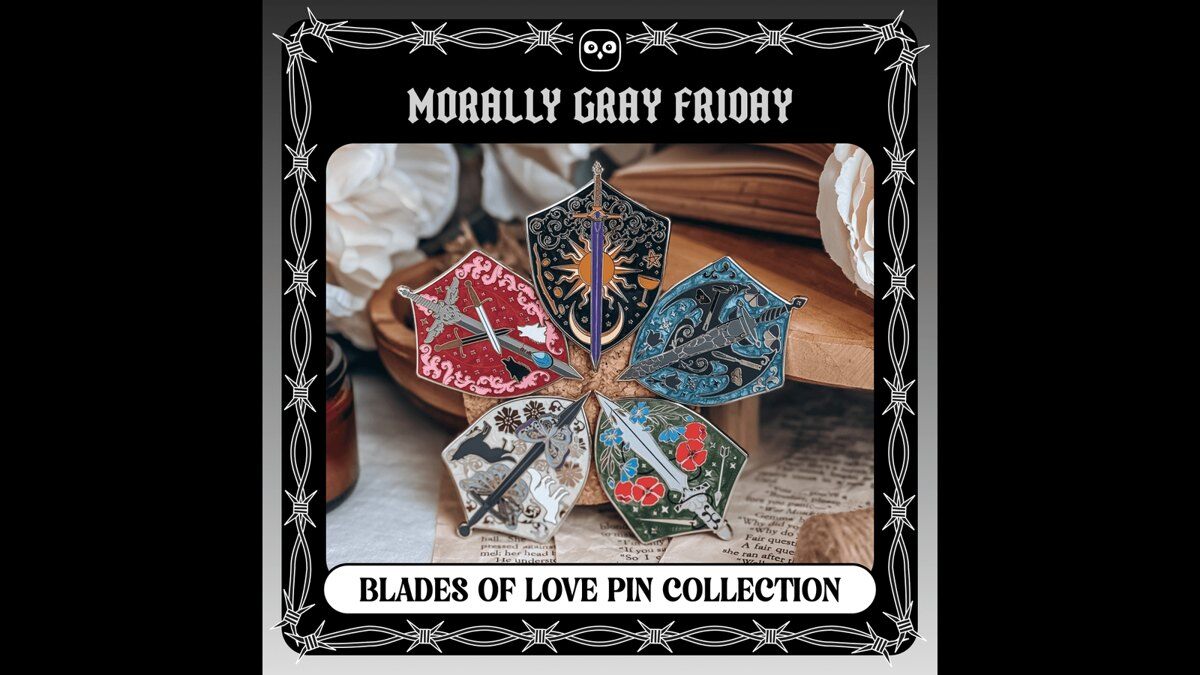 OwlCrate Blades of Love 2026 enamel pin collection