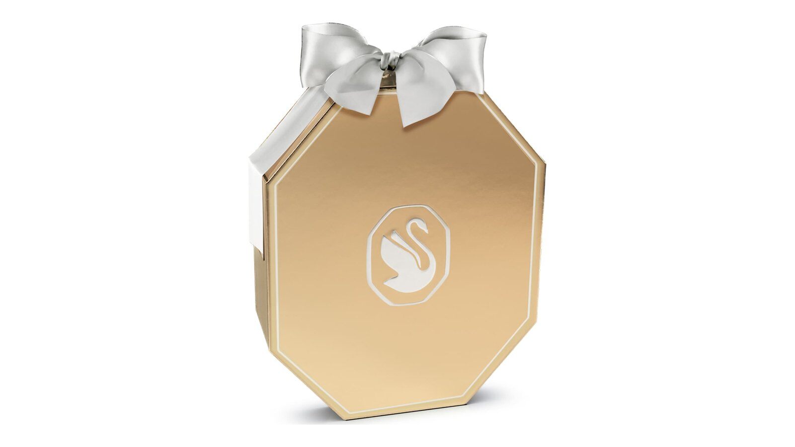 Swarovski Annual Edition Advent Calendar 2026 gold octagonal box with white bow