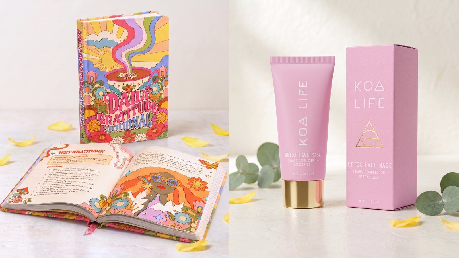 TheraBox November 2026 Pause spoilers: Daily Gratitude Journal and KOA Life Detox Face Mask