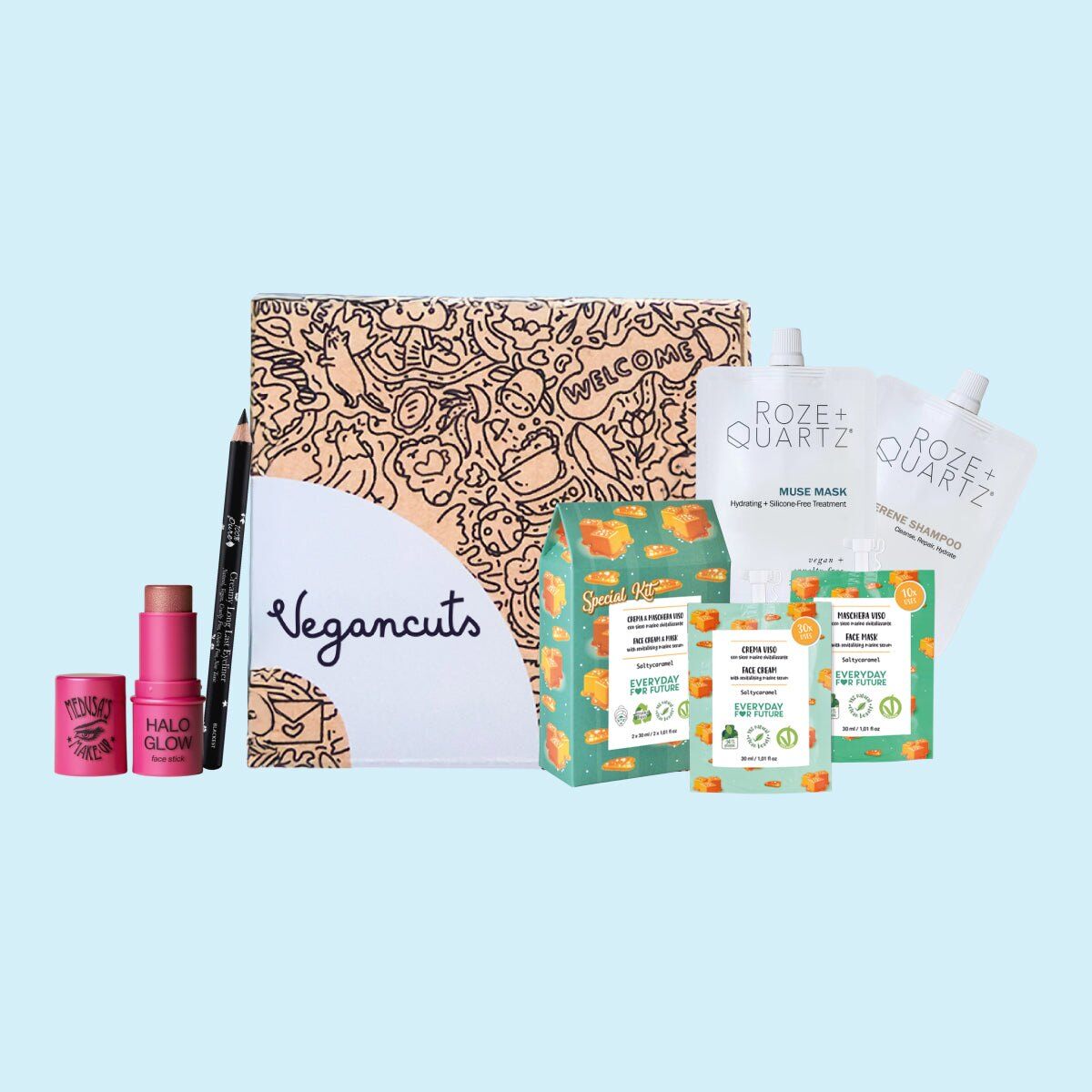 The Vegancuts October 2026 Sweater Weather beauty box and its products